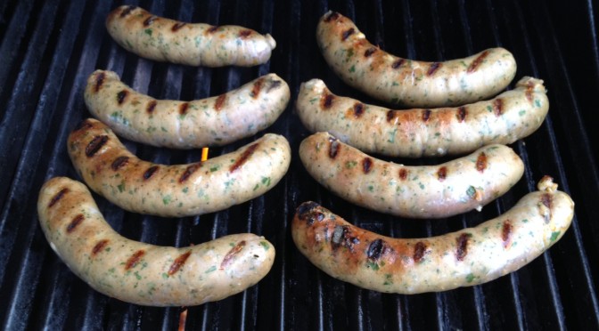 Chimichurri turkey sausage